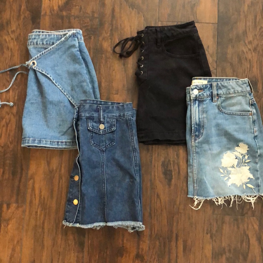 Various Brand Name Denim skirt bundle